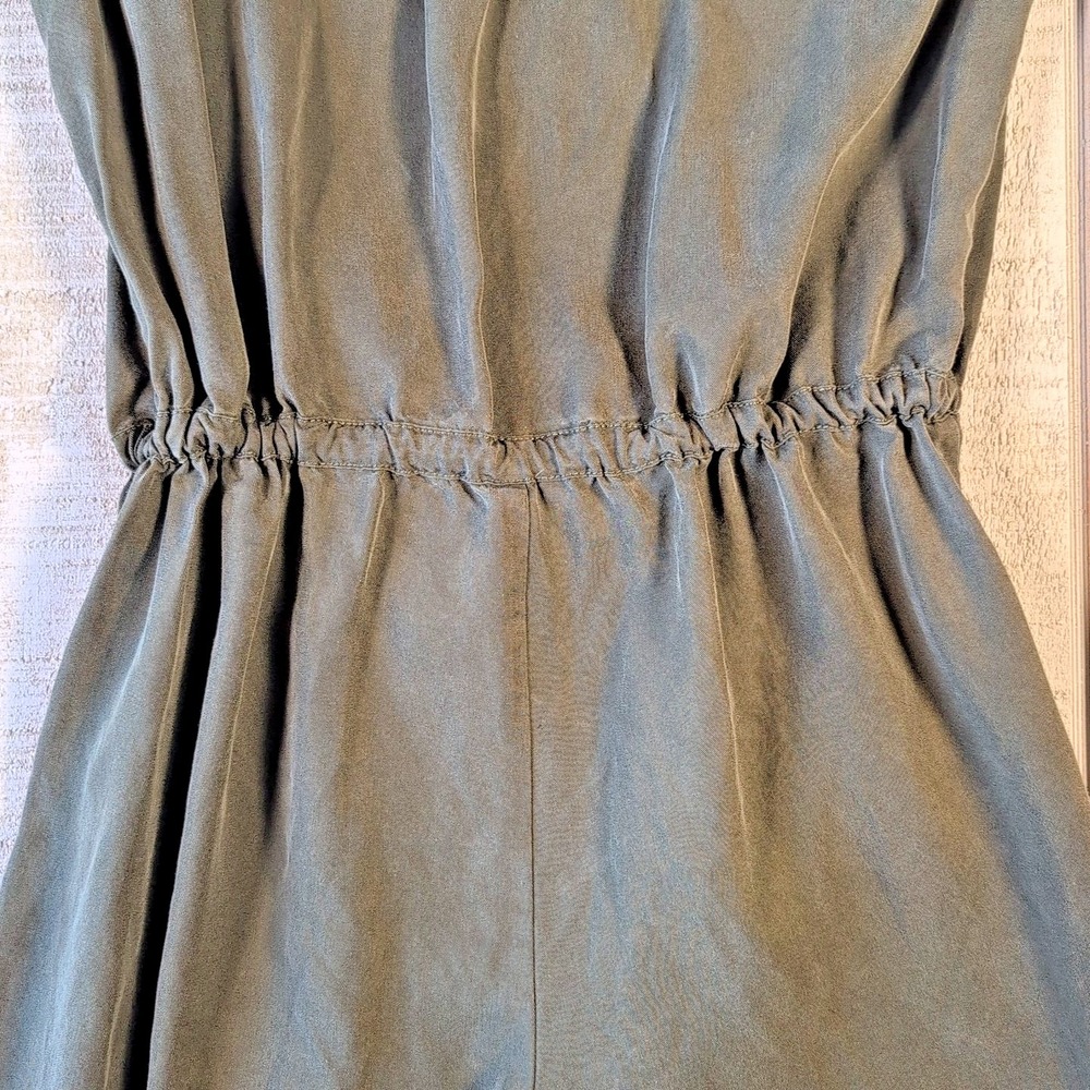 Banana Republic Factory Shorts Romper Jumpsuit Size 0 Army Green Safari - Picture 6 of 6